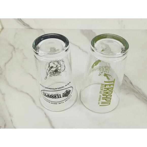Terrapin Hopzilla Ale Pint Beer Clear Glass Tumbler 16oz Brewery 5 3/4" x2 - Picture 13 of 15